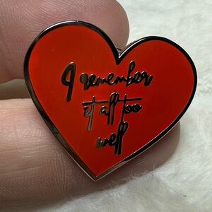 I remember it all too well lapel pin